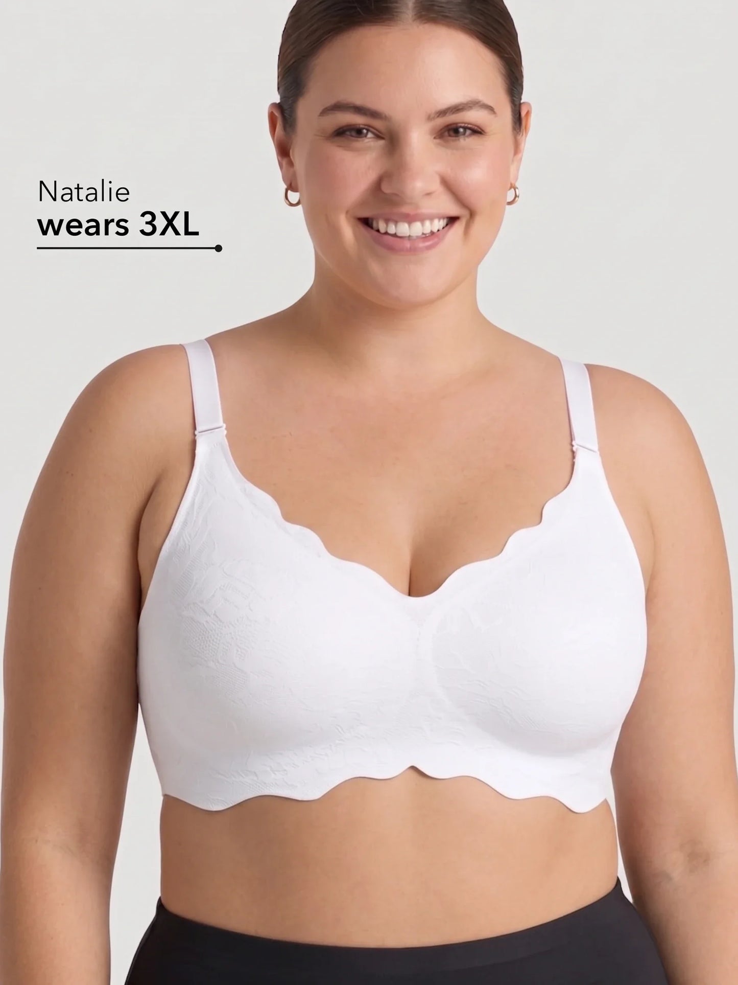 NEW DROP - LIMITED STOCK - Scalloped Push-Up Wireless Jelly Bra