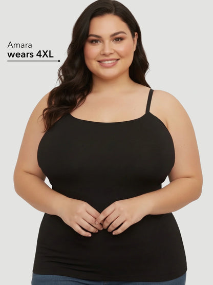Seamless Shaping Scoop Neck Daily Cami Top