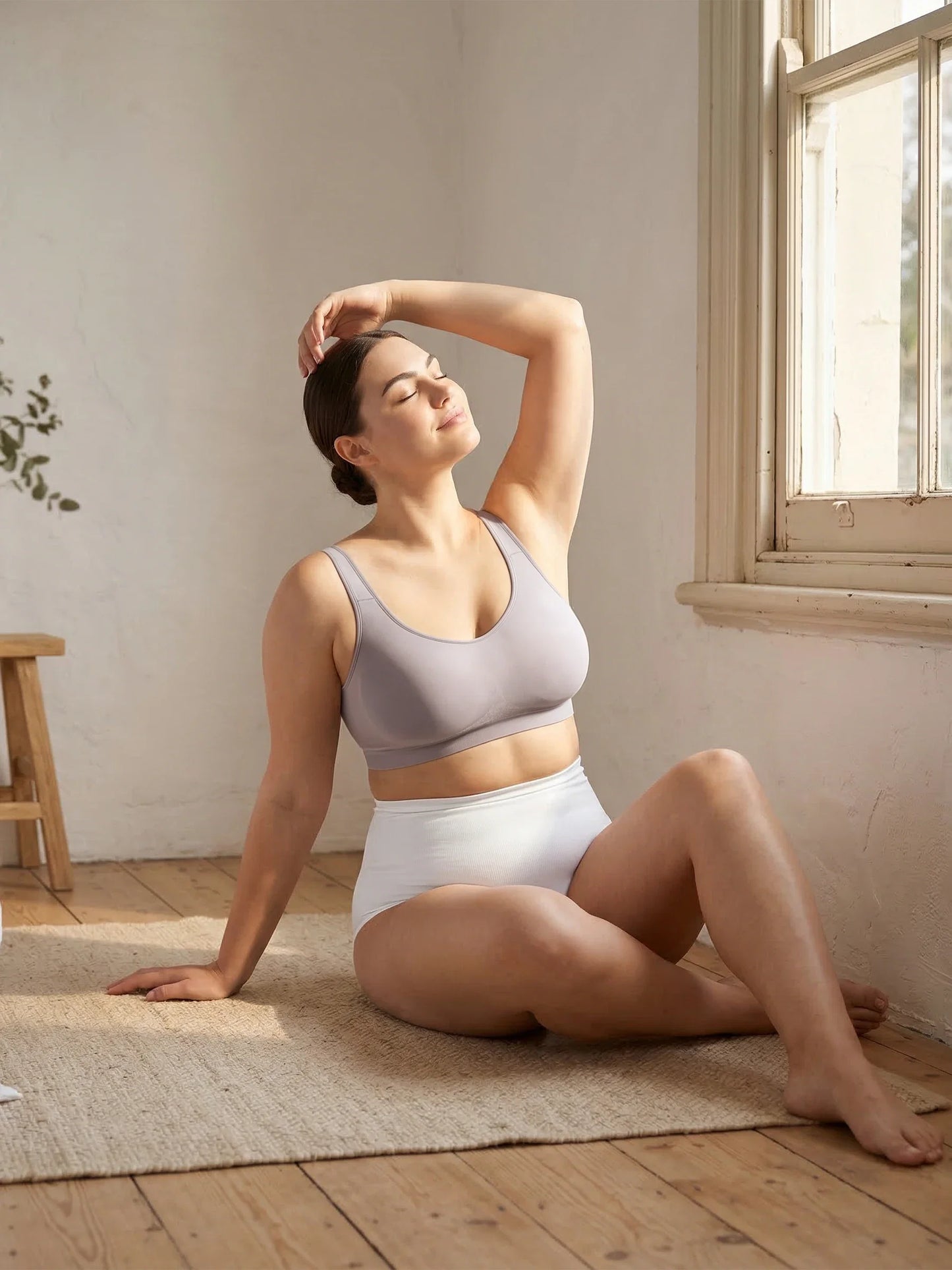 Adjustable Wire Free Shaper Bra (Cups A-FF) + FREE Bra Extender