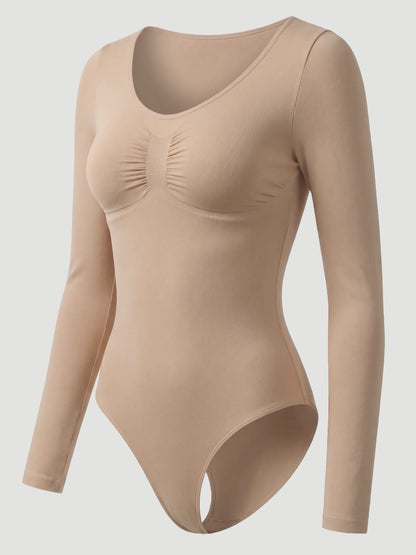 Long Sleeve Sculpt Brief Shapewear Bodysuit