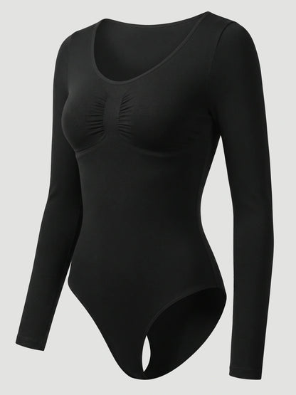 Long Sleeve Sculpt Brief Shapewear Bodysuit