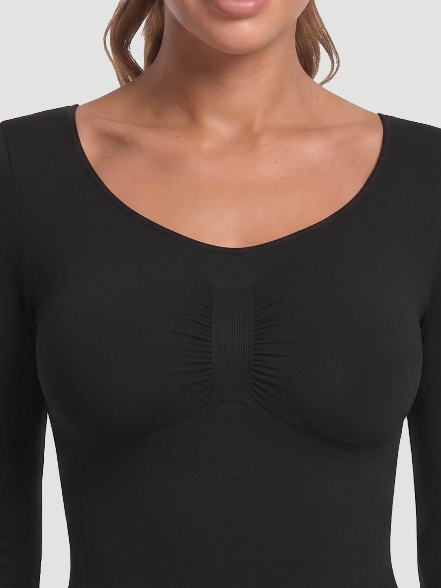 Long Sleeve Sculpt Brief Shapewear Bodysuit