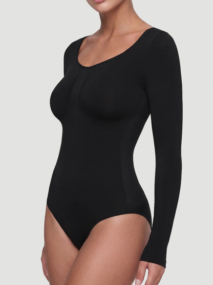 Long Sleeve Sculpt Brief Shapewear Bodysuit