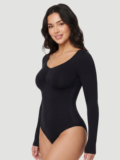 Long Sleeve Sculpt Brief Shapewear Bodysuit