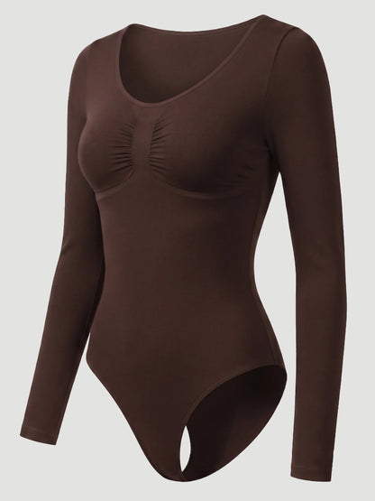 Long Sleeve Sculpt Brief Shapewear Bodysuit