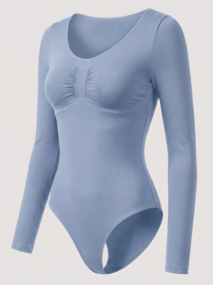 Long Sleeve Sculpt Brief Shapewear Bodysuit