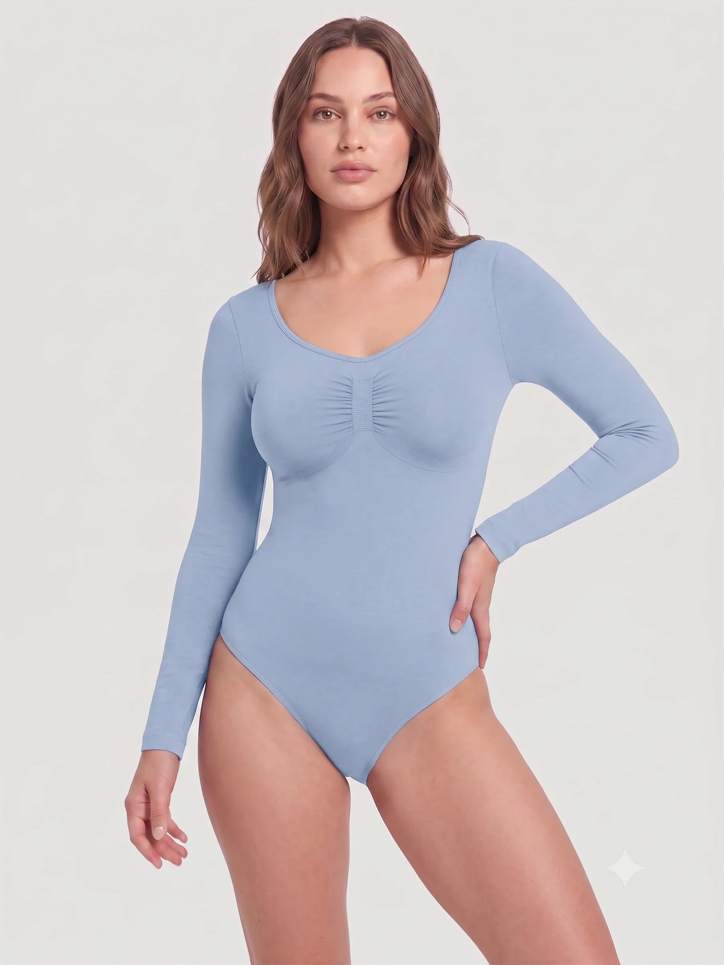 Long Sleeve Sculpt Brief Shapewear Bodysuit