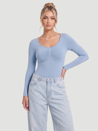 Long Sleeve Sculpt Brief Shapewear Bodysuit