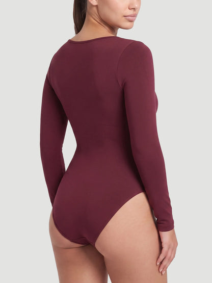 Long Sleeve Sculpt Brief Shapewear Bodysuit
