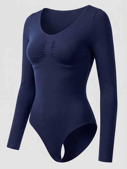 Long Sleeve Sculpt Brief Shapewear Bodysuit