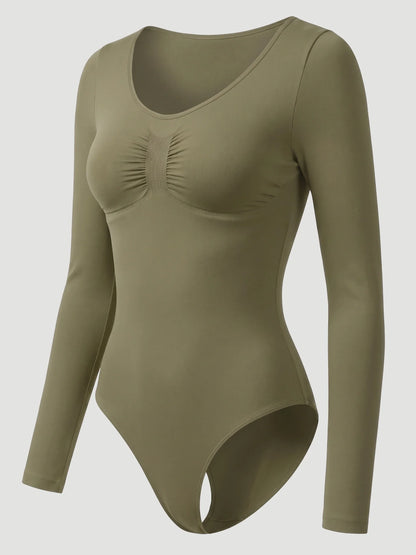 Long Sleeve Sculpt Brief Shapewear Bodysuit