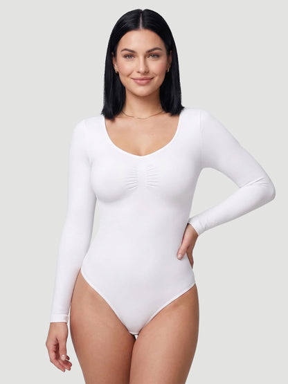 Long Sleeve Sculpt Brief Shapewear Bodysuit