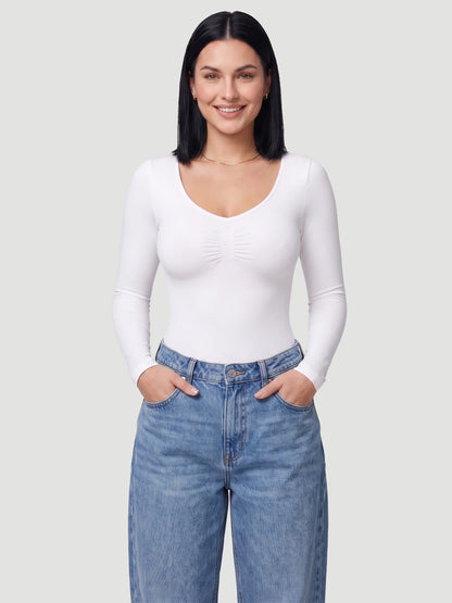 Long Sleeve Sculpt Brief Shapewear Bodysuit