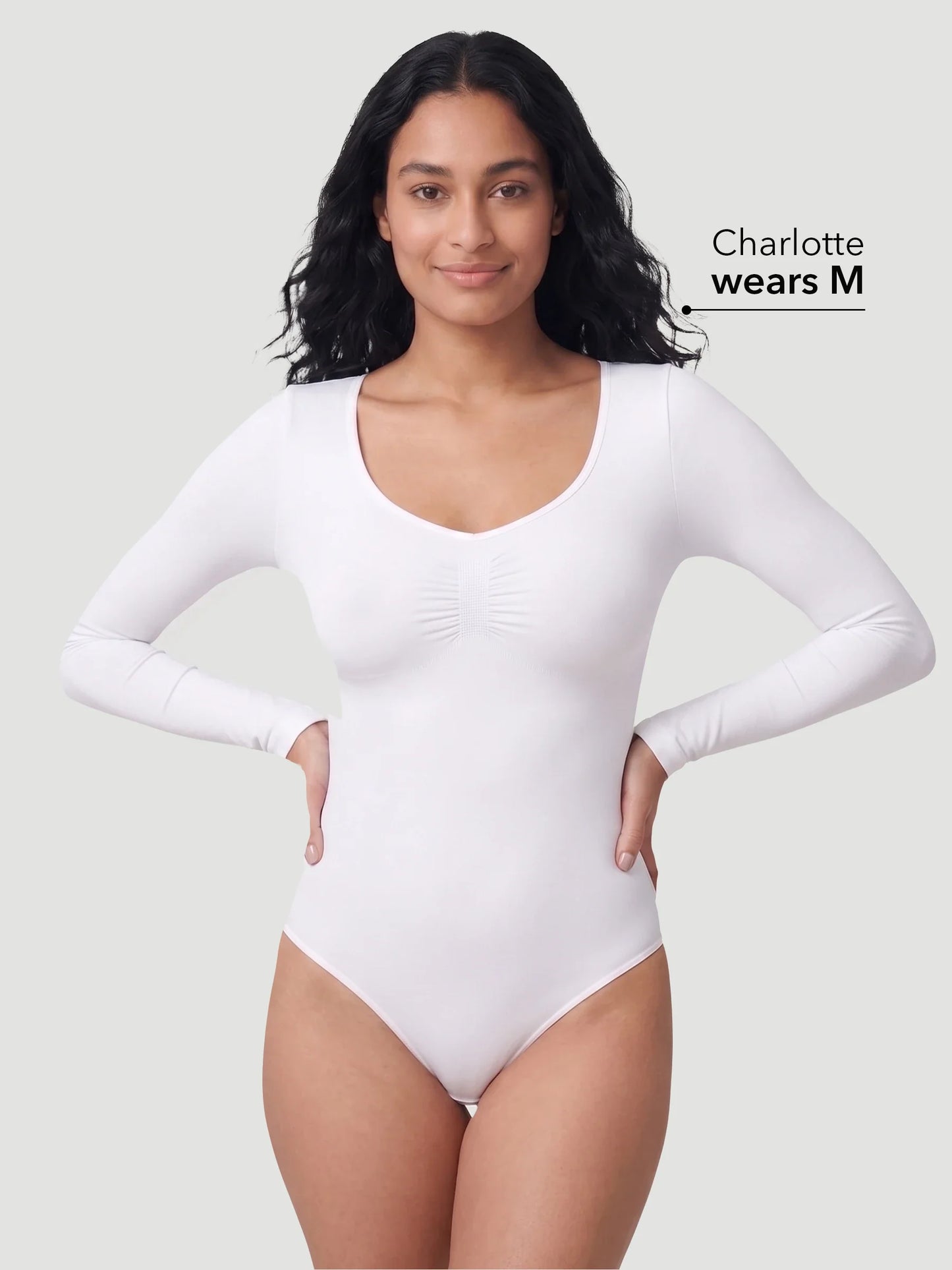 Long Sleeve Sculpt Brief Shapewear Bodysuit