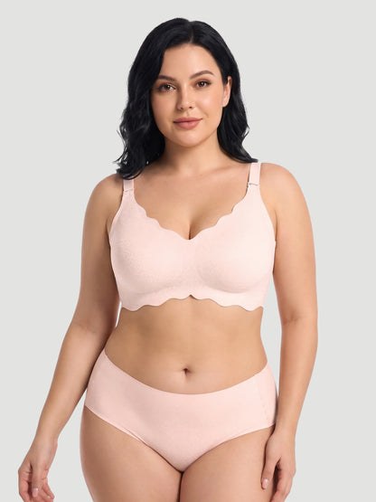 NEW DROP - LIMITED STOCK - Scalloped Push-Up Wireless Jelly Bra
