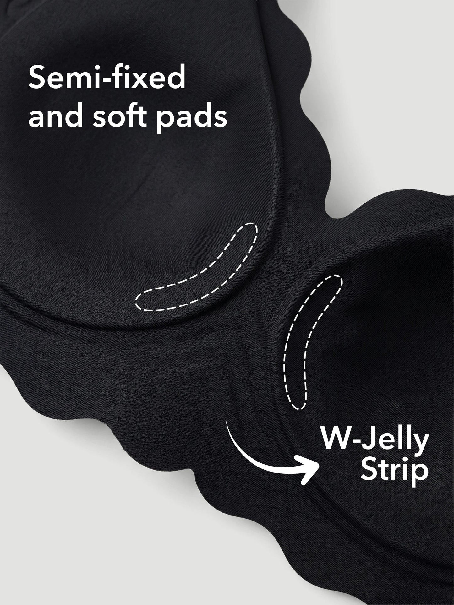 NEW DROP - LIMITED STOCK - Scalloped Push-Up Wireless Jelly Bra