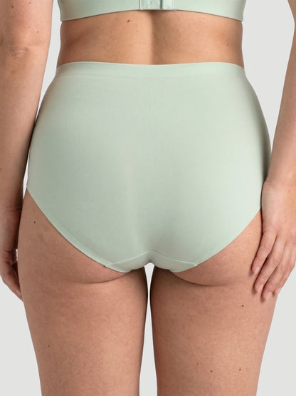High Waist Seamless Bonded Brief Underwear