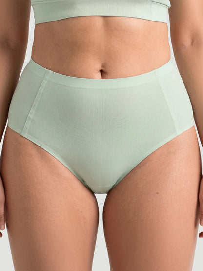 High Waist Seamless Bonded Brief Underwear
