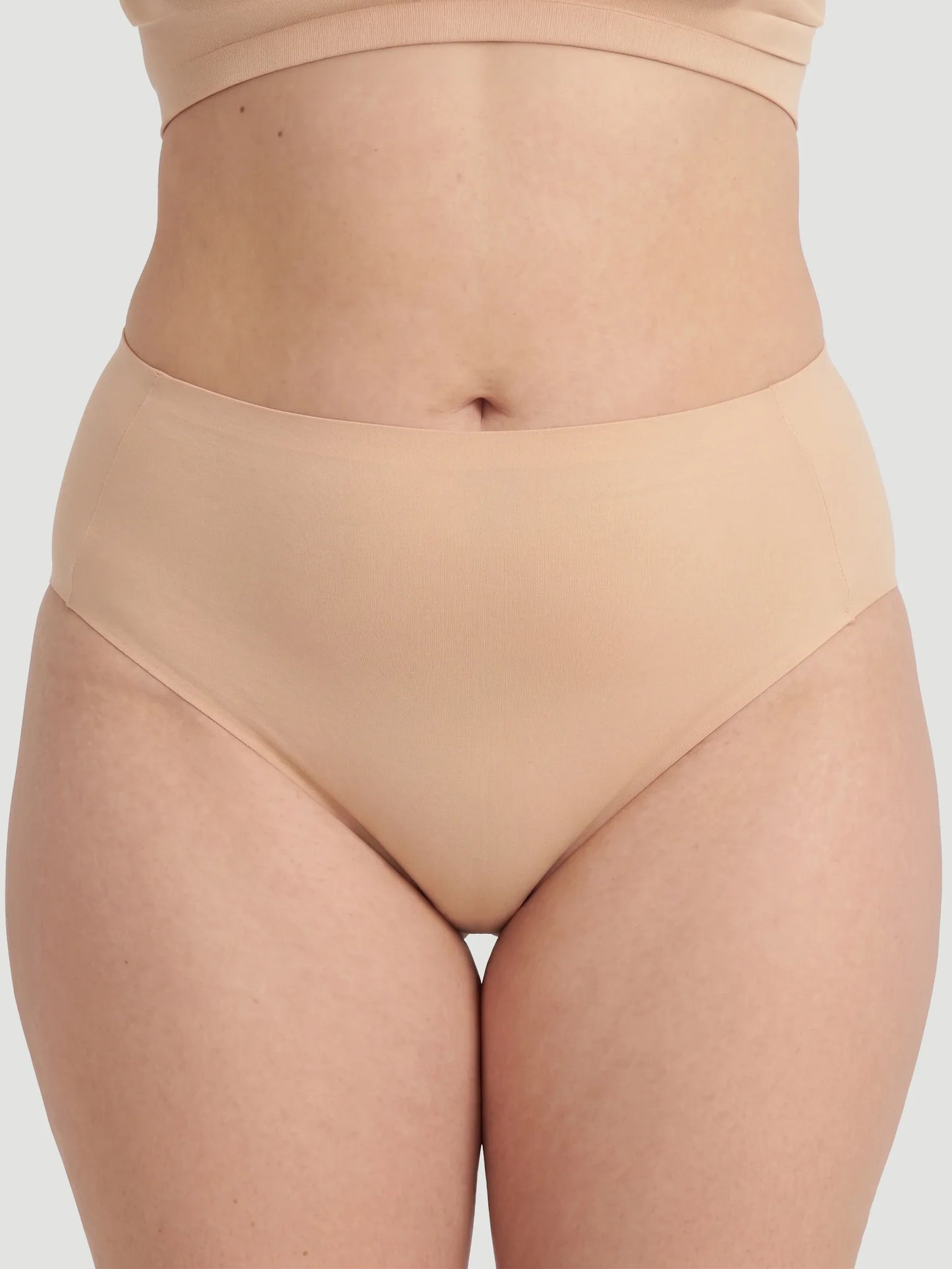 High Waist Seamless Bonded Brief Underwear