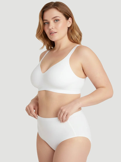 High Waist Seamless Bonded Brief Underwear
