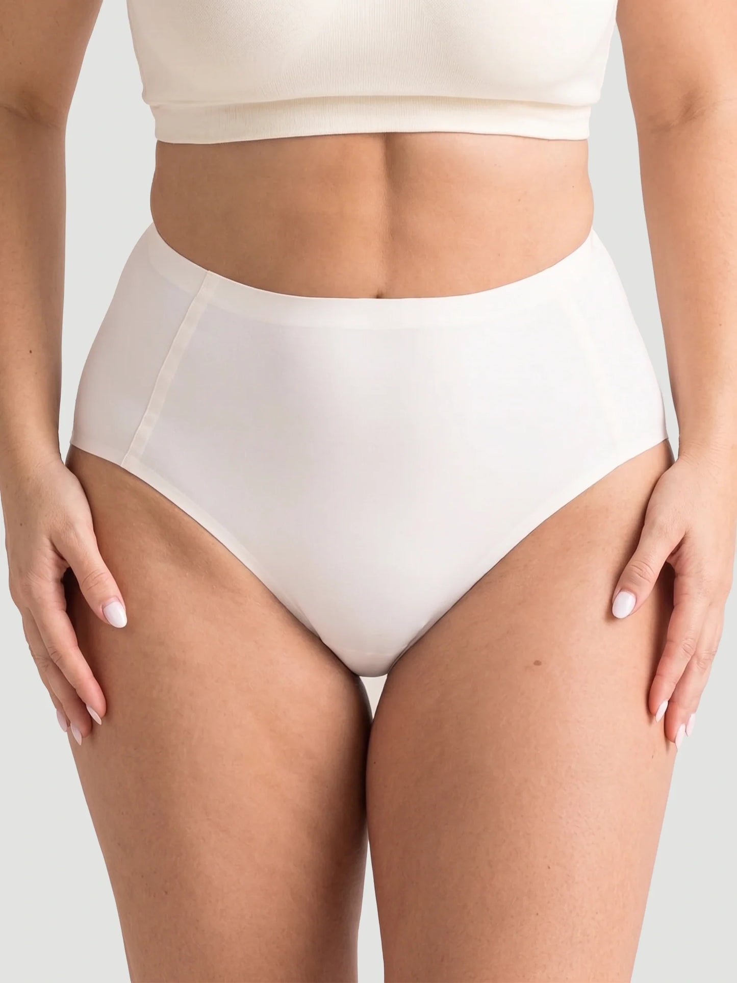 High Waist Seamless Bonded Brief Underwear